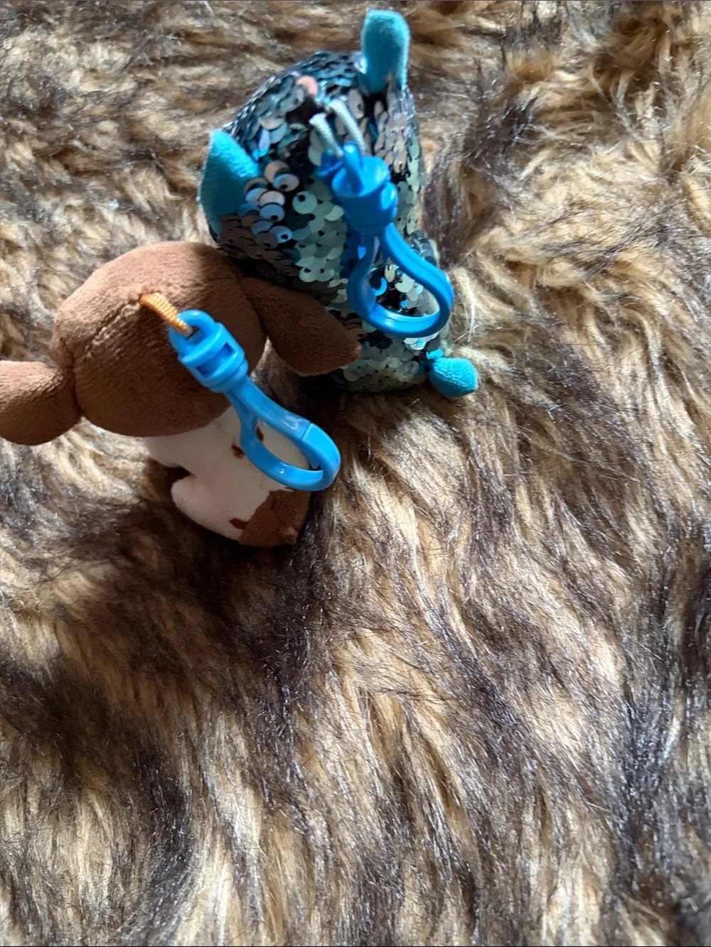 TY Beanie Boos Plush Keychain Backpack Bag Clips Lot Of 4